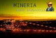 MINERIA Aseo Industrial. Minería El sector minero chileno se compone fundamentalmente de productores de cobre, oro y plata. La actividad más importante