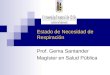 Estado de Necesidad de Respiración Prof. Gema Santander Magíster en Salud Pública