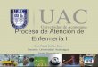 Proceso de Atención de Enfermería I E.U. Paula Núñez Soto Docente Universidad Aconcagua Sede Rancagua