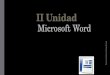 II Unidad Microsoft Word Docente Guillermo Verdugo Bastias
