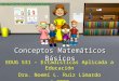 Conceptos Matemáticos Básicos EDUG 531 – Estadísticas Aplicada a Educación Dra. Noemí L. Ruiz Limardo © 2008