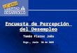 Tomás Flores Jaña Stgo., Junio 30 de 2005 Encuesta de Percepción del Desempleo