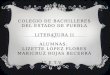 COLEGIO DE BACHILLERES DEL ESTADO DE PUEBLA LITERATURA II ALUMNAS: LIZETTE LÓPEZ FLORES MARICRUZ ROJAS BECERRA 4° E T.V