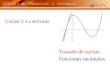 Unidad 2: La derivada Trazado de curvas: Funciones racionales