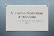 Sistema Nervioso Autonomo Dr. Ricardo A. Fernández C. 2013