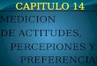 DE ACTITUDES, PERCEPIONES Y PREFERENCIAS MEDICION CAPITULO 14