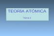 TEORÍA ATÓMICA Tema 2. Teoría Atómica de la Materia Postulados de la Teoría Atómica de Dalton (1766-1844)  Cada elemento está formado por partículas