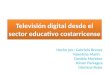 Televisión digital desde el sector educativo costarricense Hecho por: Gabriela Brenes Valentina Marín Daniela Montero Yeison Paniagua Gloriana Rojas