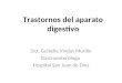 Trastornos del aparato digestivo Dra. Guiselle Vindas Murillo Gastroenteróloga Hospital San Juan de Dios