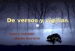 De versos y vigilias Autor y Narrador Manolo Berriatúa