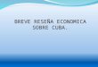 BREVE RESEÑA ECONOMICA SOBRE CUBA.. Las transformaciones que en estos momentos tienen lugar en el modelo económico cubano son consideradas las de mayor