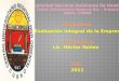 2011 Evaluación Integral de la Empresa Lic. Héctor Núñez