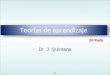 J. q. Dr. J. Quintana Teorías de aprendizaje 2 da Parte