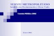 Subdirección Pavimentación y Obras Viales Cuenta Pública 2002 Enero 2002 SERVIU METROPOLITANO