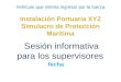 Vehículo que intenta ingresar por la fuerza Instalación Portuaria XYZ Simulacro de Protección Marítima Sesión informativa para los supervisores fecha
