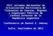 XXII Jornadas Nacionales de Actualización Doctrinaria de Tribunales de Cuentas, Órganos y Organismos Públicos de Control Externos de la República Argentina