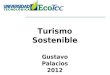 Turismo Sostenible Gustavo Palacios 2012. Retos para un turismo sostenible Reto 1: Crecimiento dinámico - Escoger servidores turísticos que disminuyan
