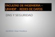 FACULTAD DE INGENIERIA – UNMDP – REDES DE DATOS DNS Y SEGURIDAD ALUMNO: César Mendoza