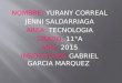 NOMBRE: YURANY CORREAL JENNI SALDARRIAGA AREA: TECNOLOGIA GRADO: 11°A AÑO: 2015 INSTITUCION: GABRIEL GARCIA MARQUEZ