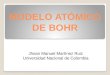 MODELO ATÓMICO DE BOHR Jhoan Manuel Martínez Ruiz Universidad Nacional de Colombia