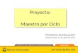 Proyecto: Maestro por Ciclo Buenos Aires, 16 de abril de 2014 Ministerio de Educac ión