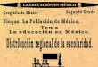 Que los alumnos conozcan la distribución regional de la escolaridad por niveles educativos en México