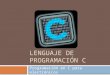 LENGUAJE DE PROGRAMACIÓN C Programación en C para electrónicos