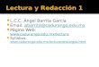 L.C.C. Ángel Barrita García  Email: abarrita@cadurango.edu.mxabarrita@cadurango.edu.mx  Página Web:  