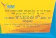 Sistema de Evaluación en Línea en Uruguay Congreso Internacional de Docentes,Educación al Máximo Panamá 17 de Setiembre de 2015 Dr. Andrés Peri, director