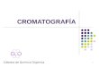 1 CROMATOGRAFÍA Cátedra de Química Orgánica. 2 Objetivos Incorporar los conceptos teóricos en los que se fundamenta la cromatografía en sus distintos