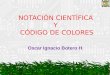 NOTACIÓN CIENTÍFICA Y CÓDIGO DE COLORES Oscar Ignacio Botero H