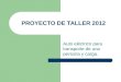 PROYECTO DE TALLER 2012 Auto eléctrico para transporte de una persona y carga