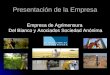 Presentación de la Empresa Empresa de Agrimensura Del Bianco y Asociados Sociedad Anónima Empresa de Agrimensura Del Bianco y Asociados Sociedad Anónima