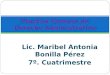 Lic. Maribel Antonia Bonilla Pérez 7º. Cuatrimestre Practica Forense de Derecho Administrativo