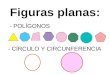 Figuras planas: - POLÍGONOS - CÍRCULO Y CIRCUNFERENCIA