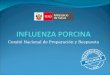 Comité Nacional de Preparación y Respuesta. ¿Qué es la influenza porcina? Es una enfermedad respiratoria viral que se transmite rápidamente