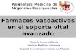 Fármacos vasoactivos en el soporte vital avanzado Asignatura Medicina de Urgencias-Emergencias Ricardo Serrano García Servicio Medicina Intensiva Hospital