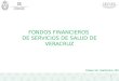 FONDOS FINANCIEROS DE SERVICIOS DE SALUD DE VERACRUZ Xalapa, Ver. Septiembre, 2015 1
