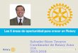 Las 5 áreas de oportunidad para crecer en Rotary Salvador Rizzo Tavares Coordinador de Rotary Zona 21A 2015-2018 1