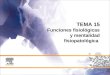 TEMA 15 Funciones fisiológicas y mentalidad fisiopatológica
