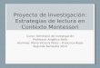 Proyecto de Investigación: Estrategias de lectura en Contexto Montessori