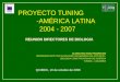 PROYECTO TUNING                 -AMÉRICA LATINA 2004 - 2007