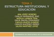 TEMA 2 ESTRUCTURA INSTITUCIONAL Y EDUCACIÓN