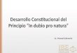 Desarrollo Constitucional del Principio “In dubio pro natura”
