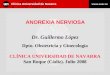 Dr. Guillermo López Dpto. Obstetricia y Ginecología CLÍNICA UNIVERSIDAD DE NAVARRA