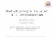 Radiobiología Celular 4 .1 Introducción