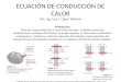 ECUACIÓN DE CONDUCCIÓN DE CALOR Por: Ing. Luis L. López  Taborda