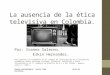 La ausencia de la ética televisiva en Colombia