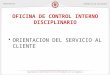 OFICINA DE CONTROL INTERNO DISCIPLINARIO
