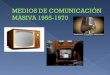 MEDIOS DE COMUNICACIÓN MASIVA 1955-1970
